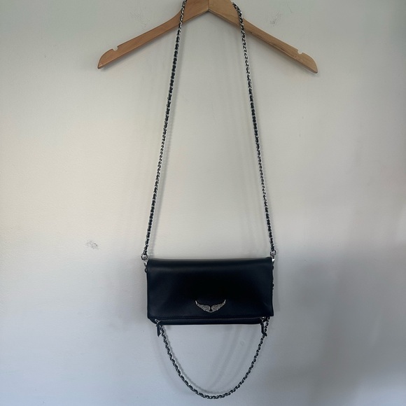 Zadig & Voltaire Black Crossbody Bag with Chain Strap - Picture 1 of 4